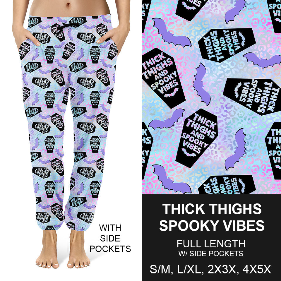 RTS - Thick Thighs Spooky Vibes Joggers