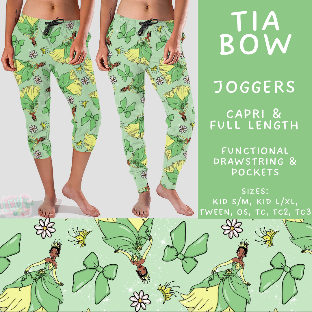 Batch #503 - Princess Bows - Closes 3/13 - ETA mid May - Tia Bow Full and Capri Length Joggers