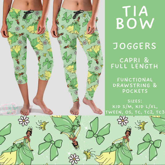 Batch #503 - Princess Bows - Closes 3/13 - ETA mid May - Tia Bow Full and Capri Length Joggers