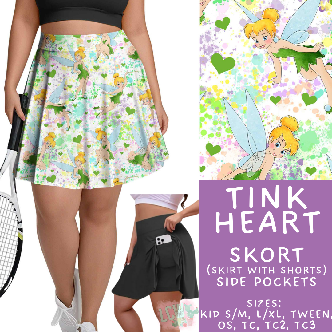 Batch #534 - April Request Run - Closes 5/25 - ETA late July - Tink Heart Skort