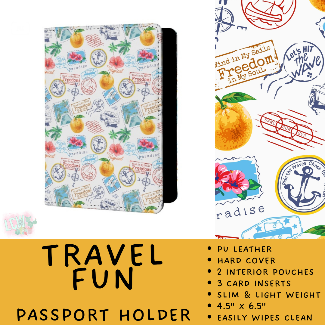 Batch #609 - Travel Collection 2 - Closes 11/6 - ETA early Jan - Travel Fun Passport Holder