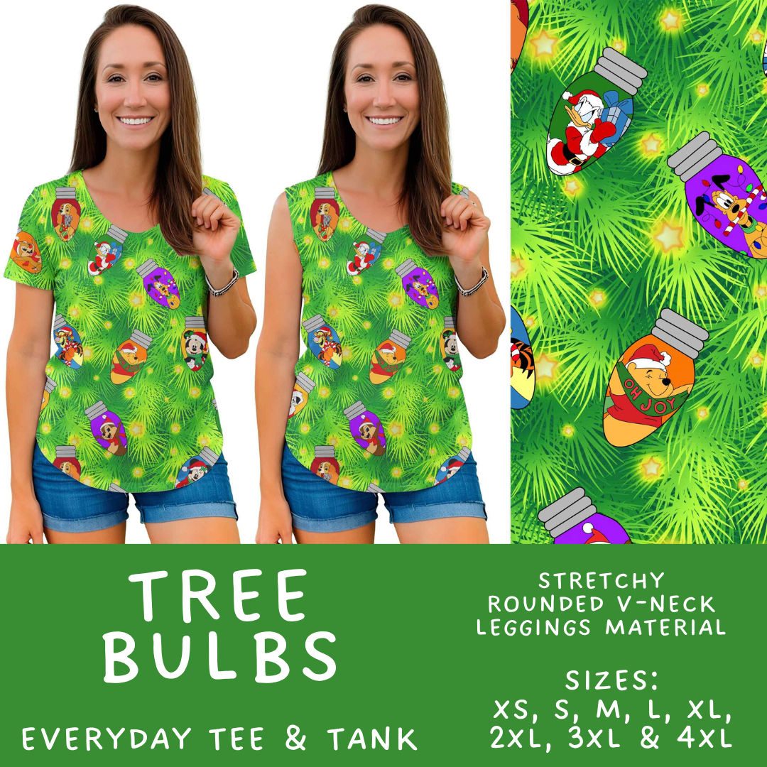 Batch #598 - Magical Character Christmas 2 - Closes 10/14 - ETA early Dec - Tree Bulbs Everyday Tank & Tee