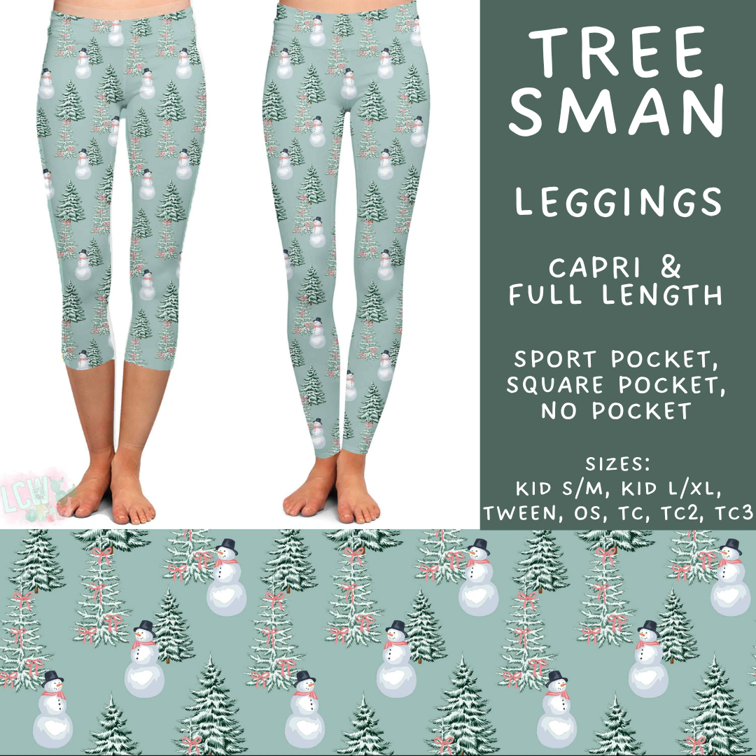 Batch #600 - Jingle all the Way 2 - Closes 10/19 - ETA early/mid Dec - Tree Sman Full and Capri Length Leggings