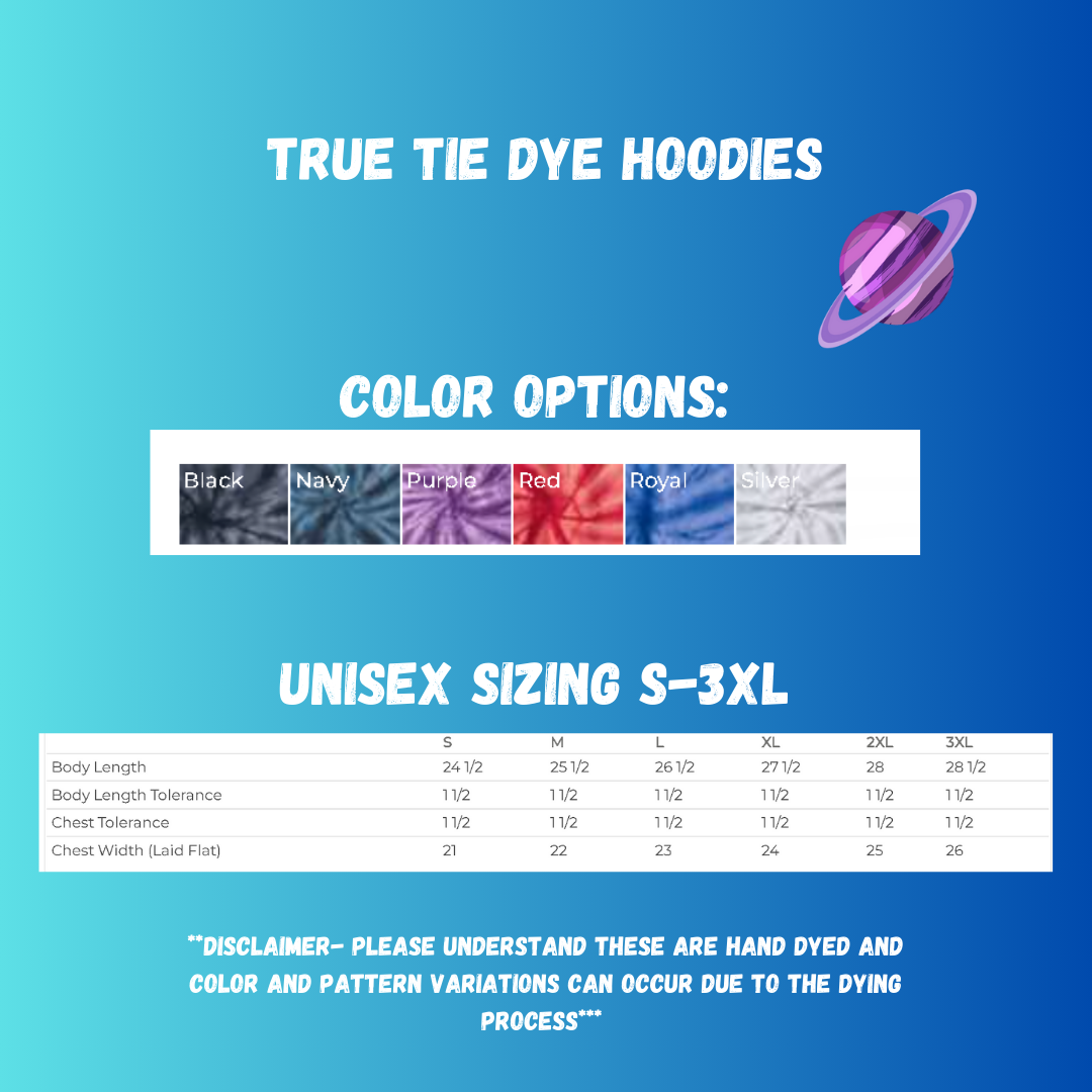 SO MUCH PROCRASTINATING-TIE DYE HOODIE-PREORDER CLOSING 1/26