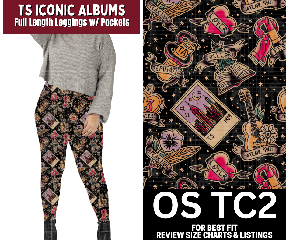TS Iconic Albums Full Length Leggings w/ Pockets
