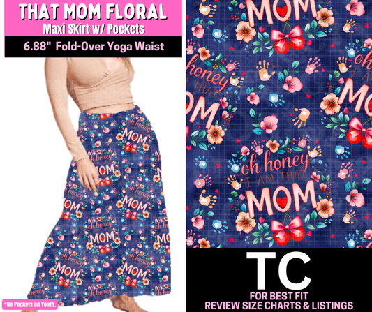 That Mom Floral Maxi Skirt