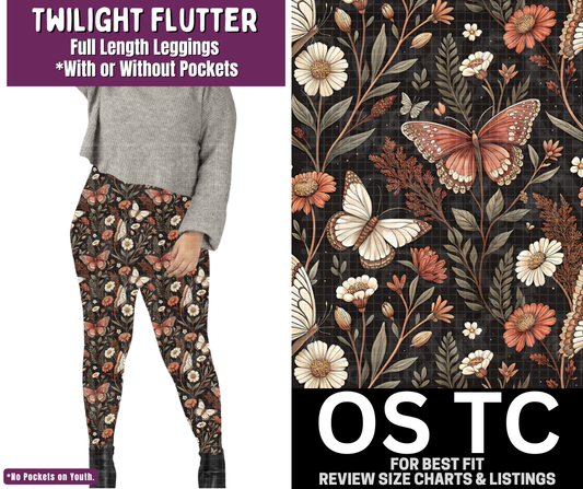 Twilight Flutter Full Length Leggings w/ Pockets