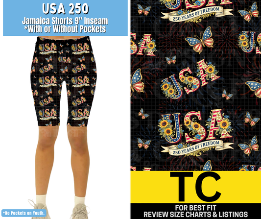 USA 250 Jamaica Shorts w/ Pockets