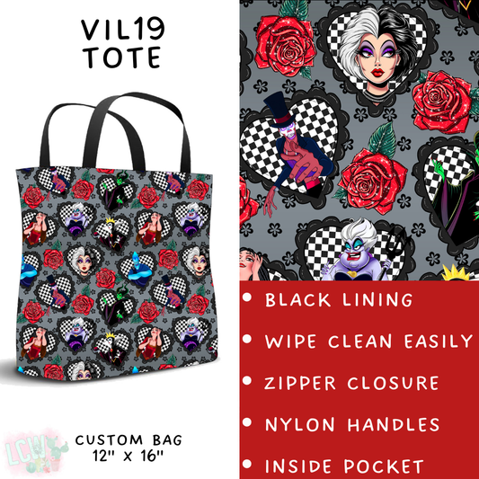 Batch #504 - Villains 3 Collection - Closes 3/16 - ETA mid May - Vil19 Tote