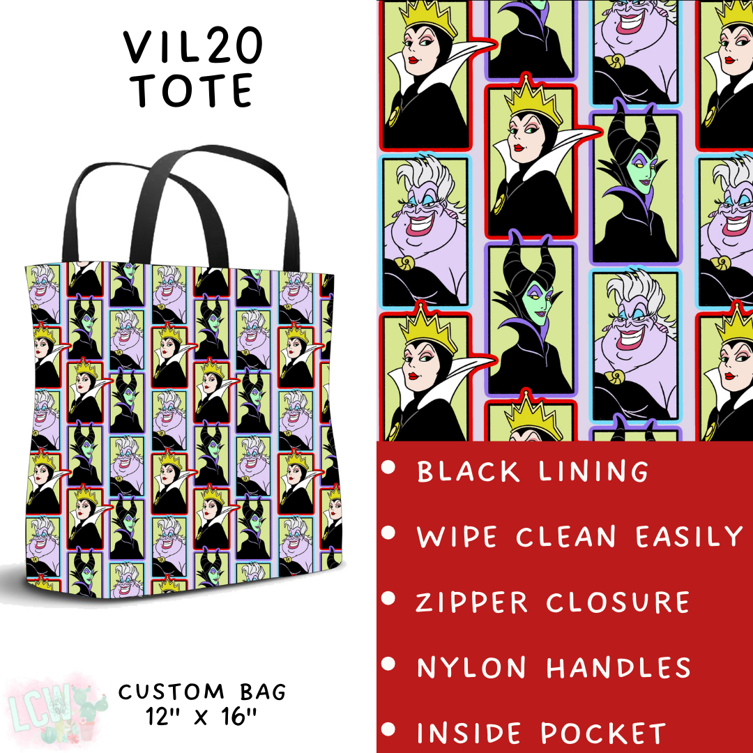 Batch #504 - Villains 3 Collection - Closes 3/16 - ETA mid May - Vil20 Tote