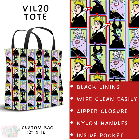 Batch #504 - Villains 3 Collection - Closes 3/16 - ETA mid May - Vil20 Tote