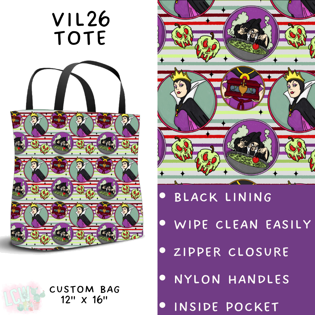 Batch #504 - Villains 3 Collection - Closes 3/16 - ETA mid May - Vil26 Tote