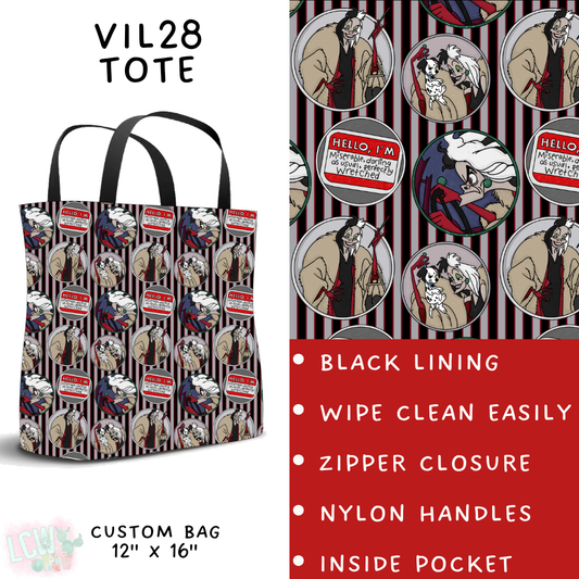 Batch #504 - Villains 3 Collection - Closes 3/16 - ETA mid May - Vil28 Tote