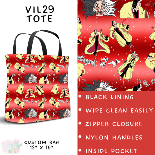 Batch #504 - Villains 3 Collection - Closes 3/16 - ETA mid May - Vil29 Tote