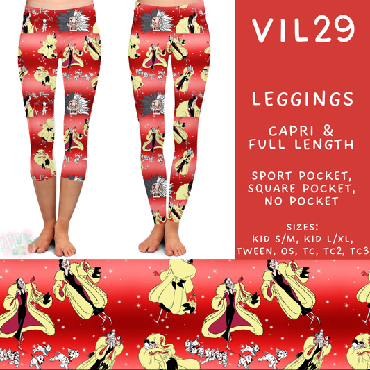 Batch #504 - Villains 3 Collection - Closes 3/16 - ETA mid May - Vil29 Full and Capri Length Leggings