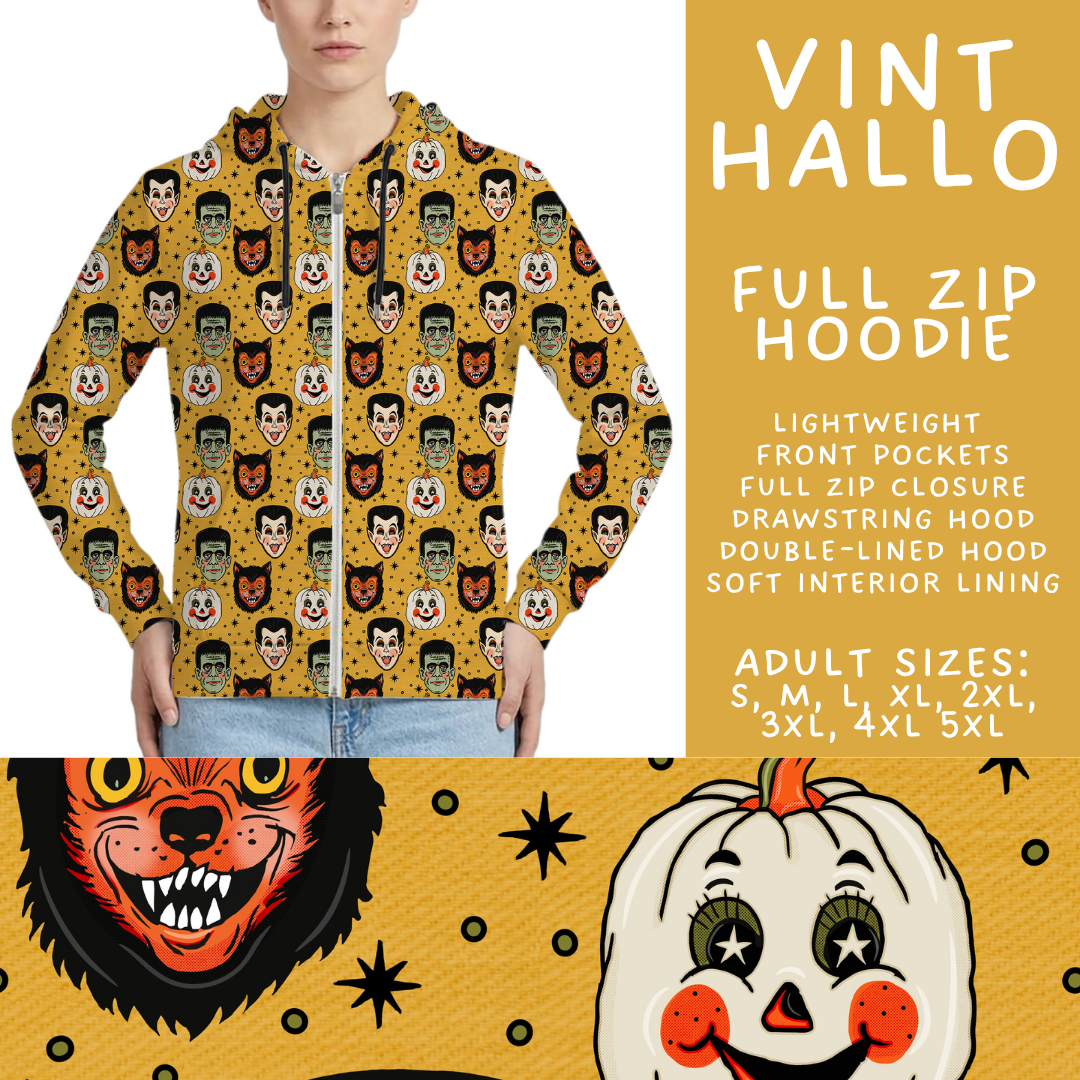 Batch #560 - Halloween 4 - Closes 7/26 - ETA late Sept - Vint Hallo Full Zip Hoodie
