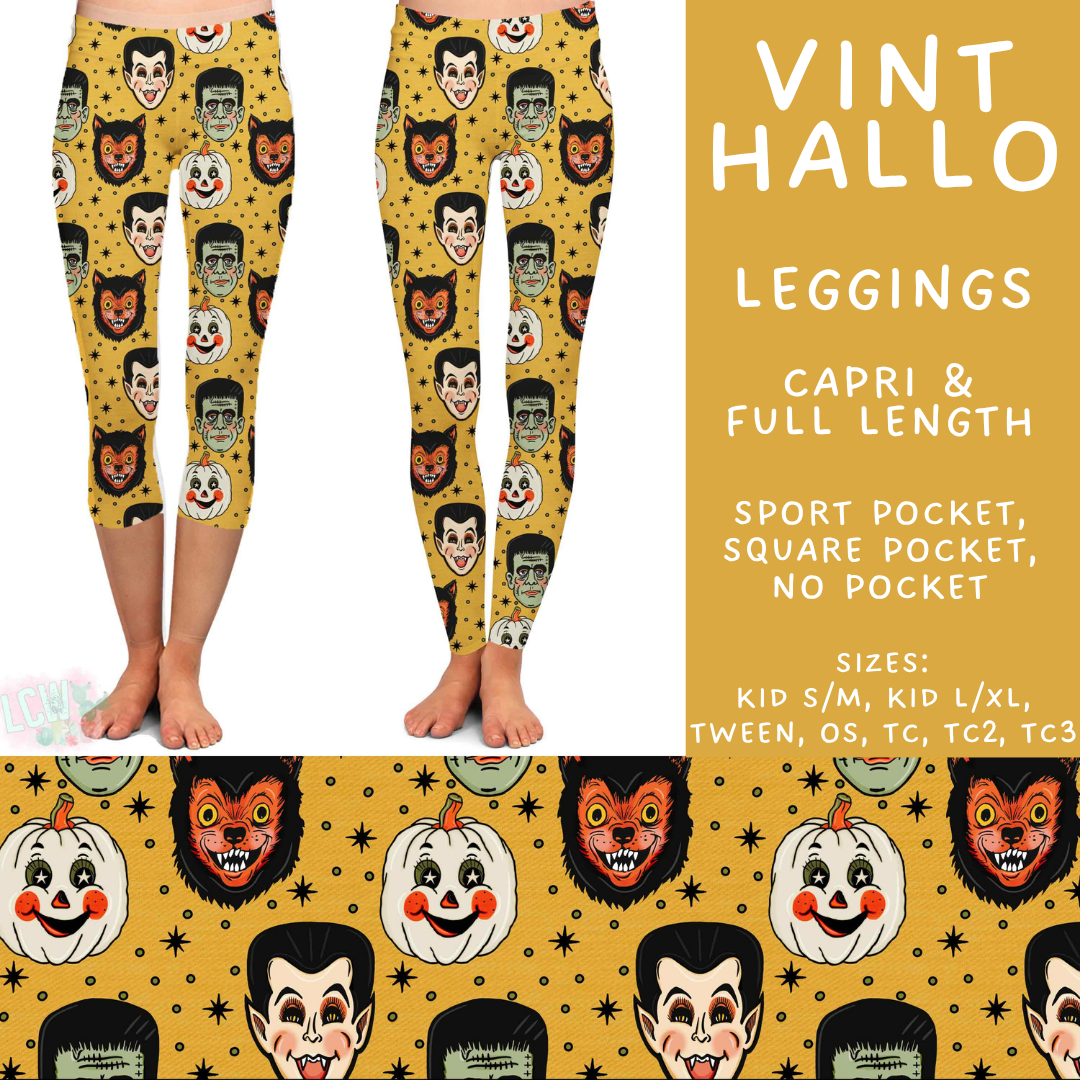 Batch #560 - Halloween 4 - Closes 7/26 - ETA late Sept - Vint Hallo Full and Capri Length Leggings