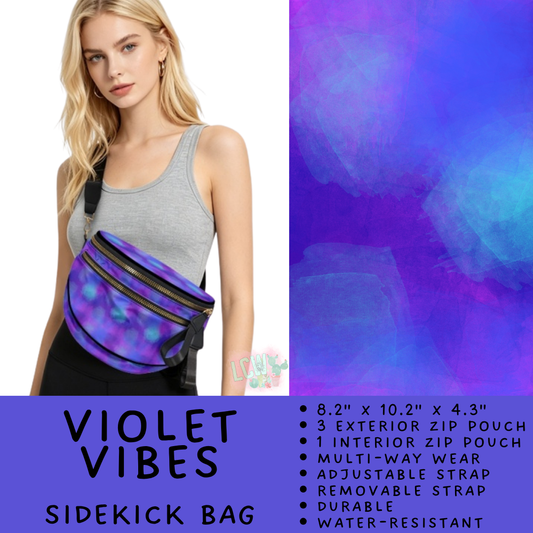 Batch #604 - Sidekick Bag 3 - Closes 10/26 - ETA mid/late Dec - Violet Vibes Sidekick Bag