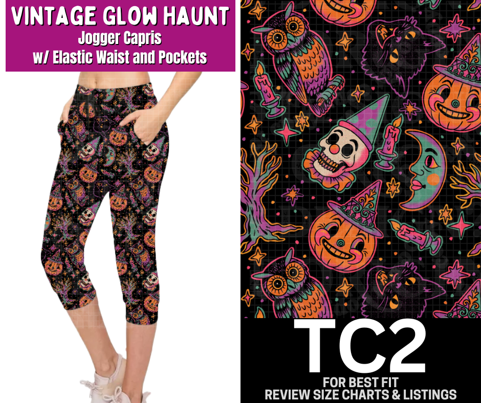 Vintage Glow Haunt Jogger Capri