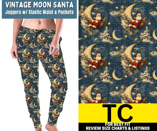 Vintage Moon Santa Fleece or Traditional Joggers