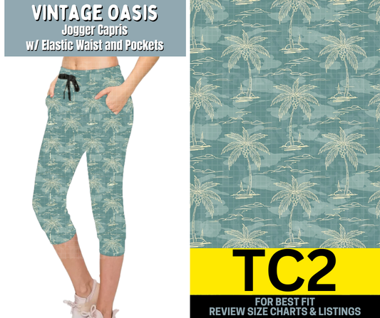 Vintage Oasis Jogger Capri