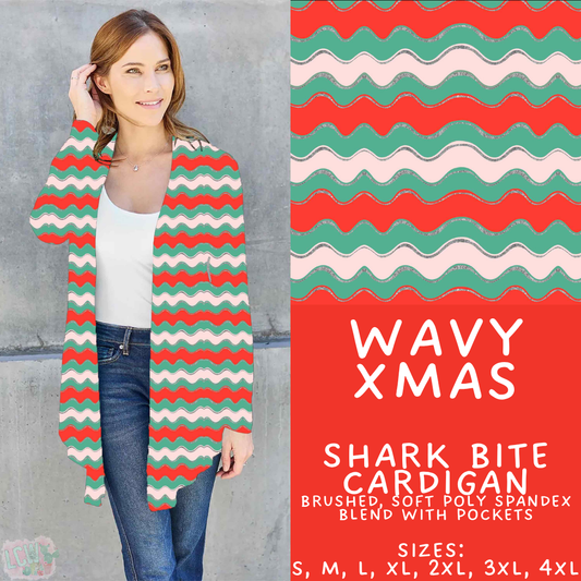 Batch #595 - Christmas Spirit 2 - Closes 10/7 - ETA early Dec - Wavy Xmas Cardigan