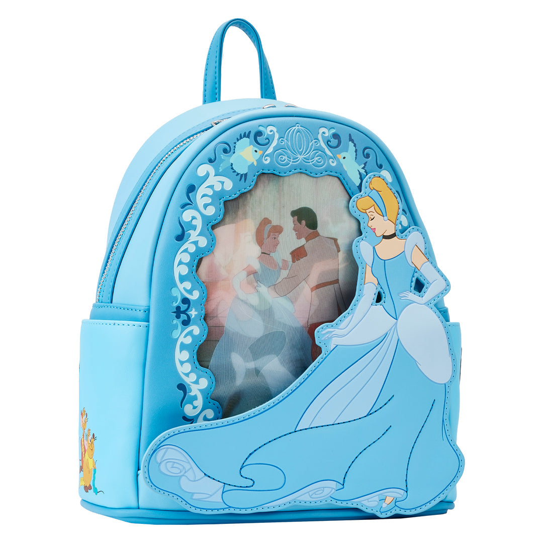 LoungeFly DISNEY CINDERELLA PRINCESS LENTICULAR SERIES MINI BACKPACK (PREORDER ARRIVES IN JUNE)