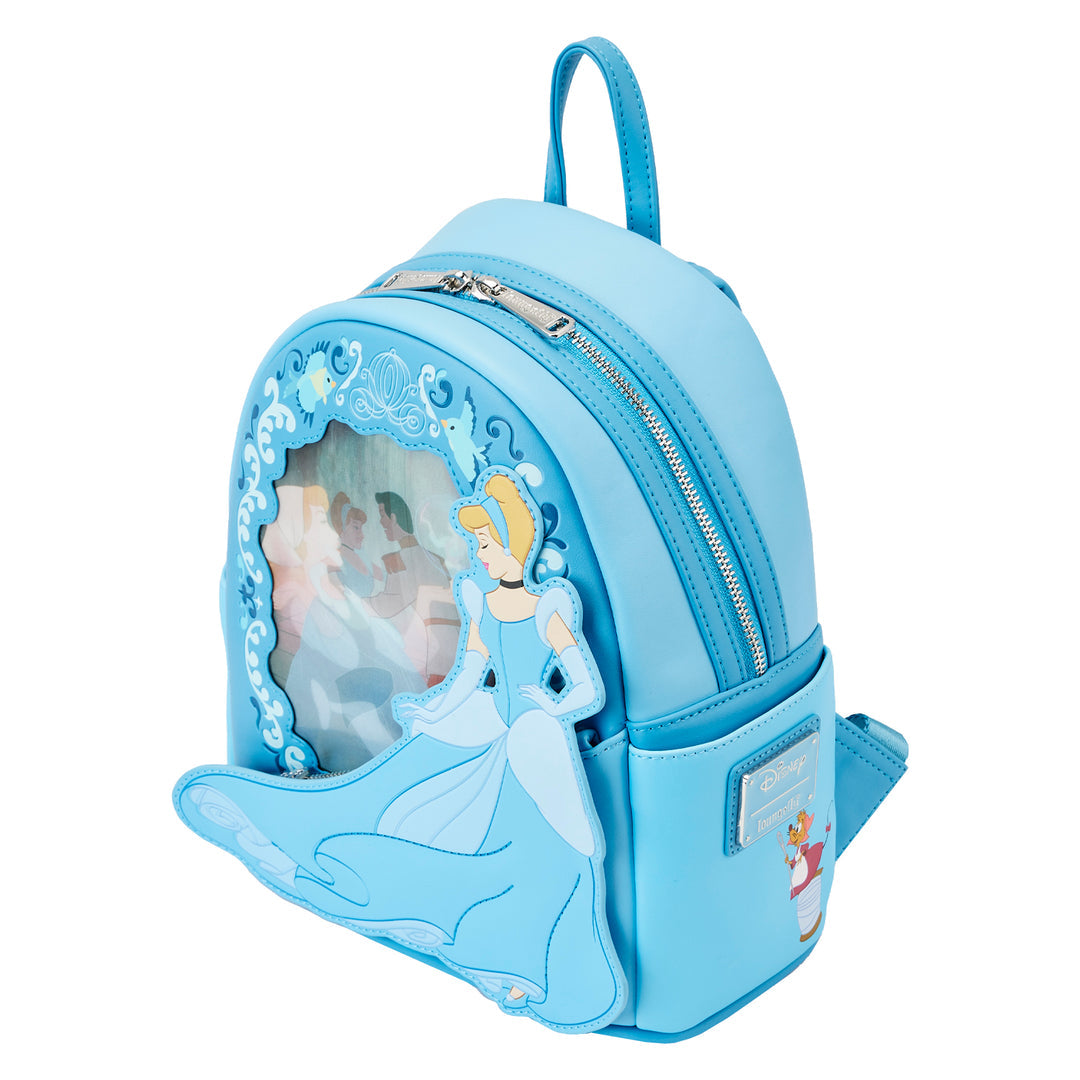 LoungeFly DISNEY CINDERELLA PRINCESS LENTICULAR SERIES MINI BACKPACK (PREORDER ARRIVES IN JUNE)