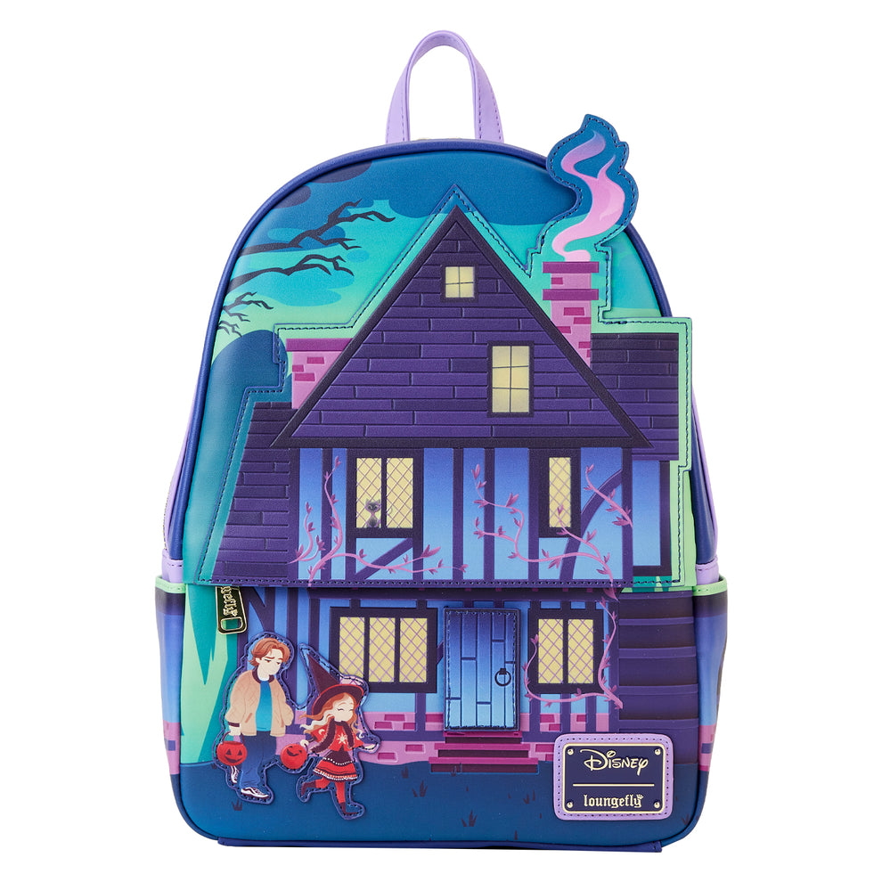 LoungeFly DISNEY HOCUS POCUS SANDERSON SISTERS HOUSE MINI BACKPACK ETA AUG