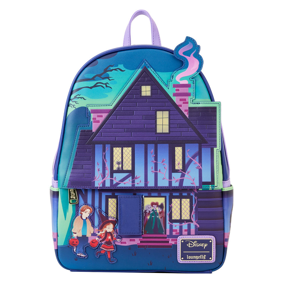 LoungeFly DISNEY HOCUS POCUS SANDERSON SISTERS HOUSE MINI BACKPACK ETA AUG