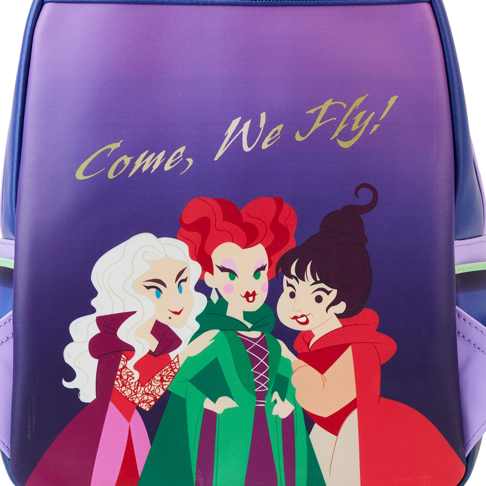 LoungeFly DISNEY HOCUS POCUS SANDERSON SISTERS HOUSE MINI BACKPACK ETA AUG