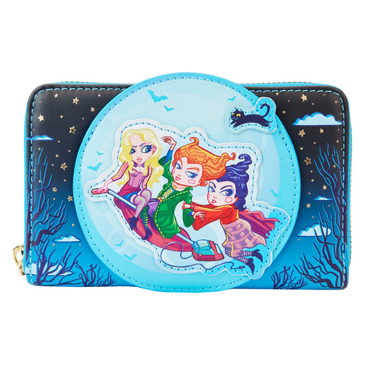 LoungeFly DISNEY HOCUS POCUS POSTER ZIP AROUND WALLET ETA AUG