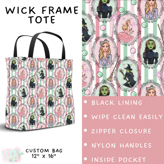 Batch #499 - Fun Run 20 - Closes 3/4 - ETA early May - Wick Frame Tote