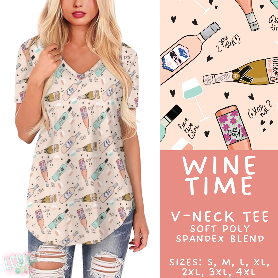 Batch #508 - February Request Run - Closes 3/25 - ETA late May - Wine Time V-Neck Tee