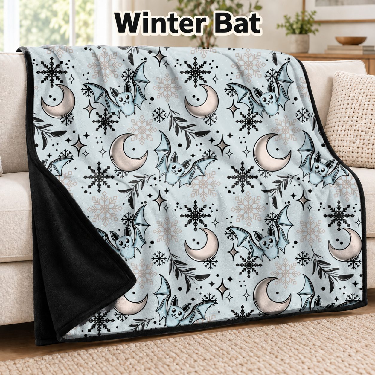 Winter Bat-Soft Throw Blanket 14 Run-Due 9/28