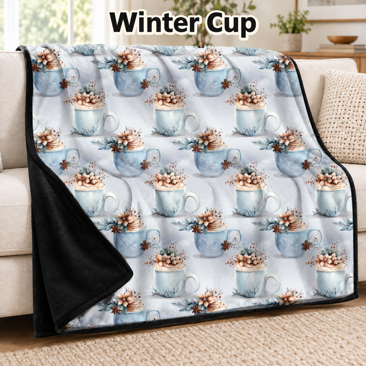 Winter Cup-Soft Throw Blanket 14 Run-Due 9/28