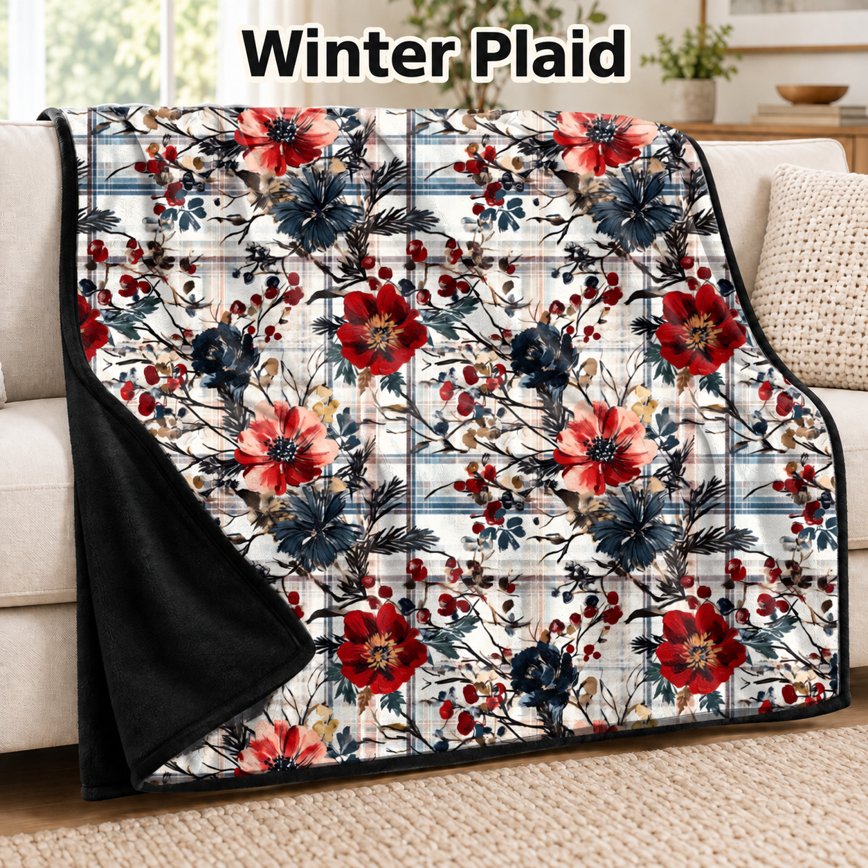 Winter Plaid-Soft Throw Blanket 14 Run-Due 9/28