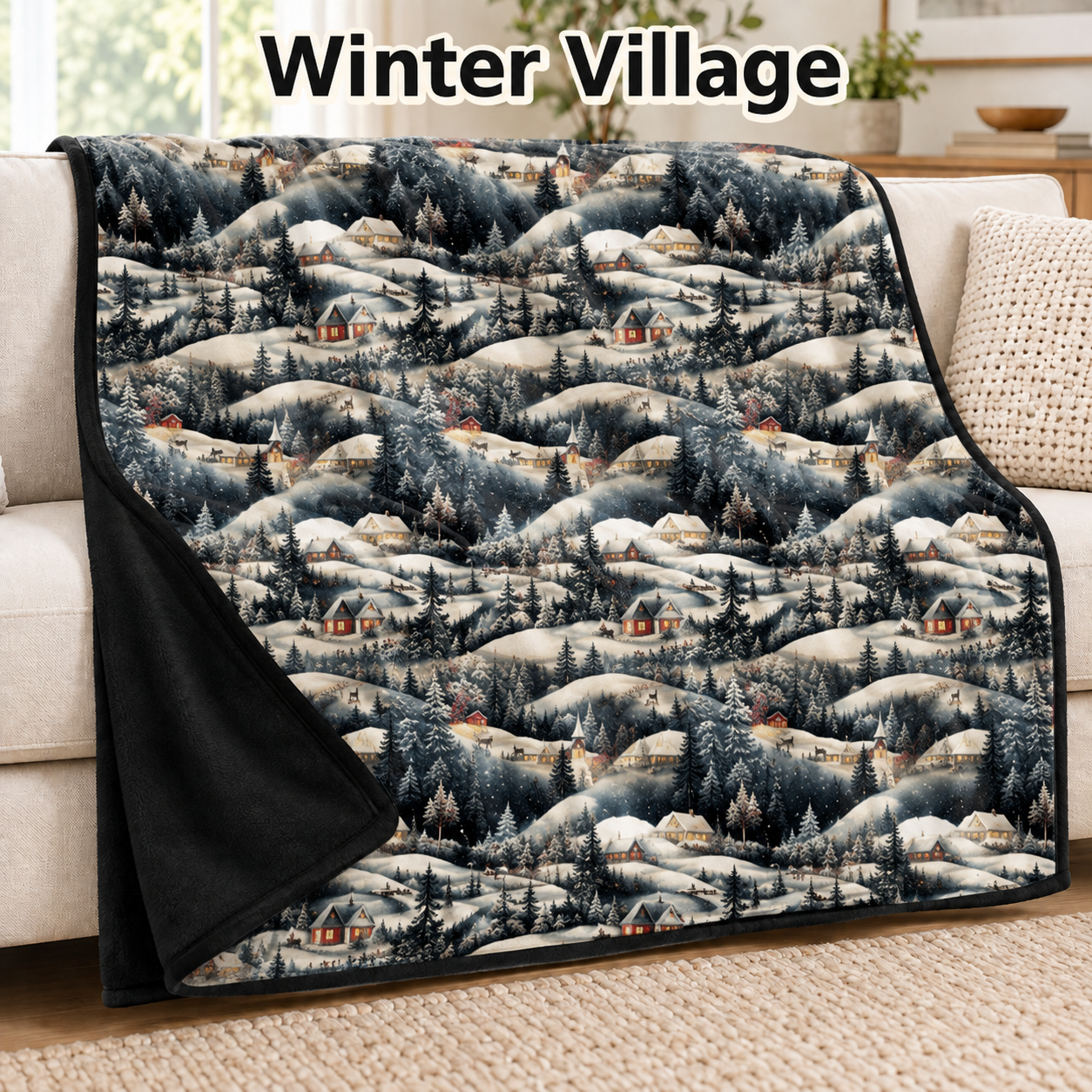Winter Village-Soft Throw Blanket 14 Run-Due 9/28