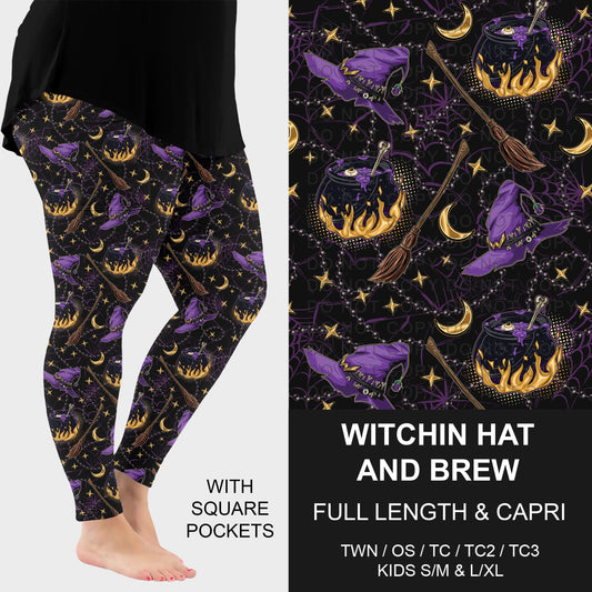 B305 - Preorder Witchin Hat and Brew Leggings w/ Pockets (Closes 8/02. ETA: early Oct.)