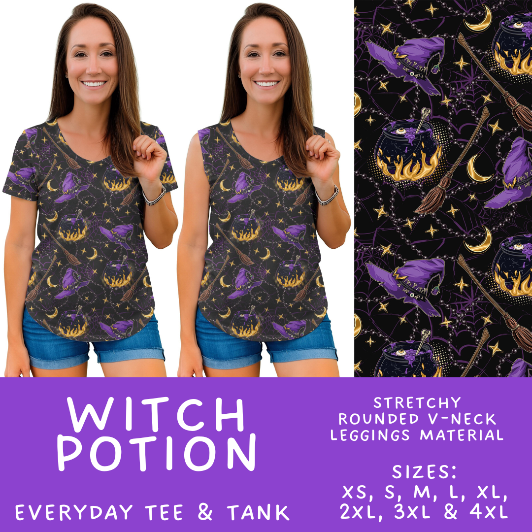 Batch #568 - Halloween Spooky Sets 3 - Closes 8/12 - ETA early October - Witch Potion Everyday Tank & Tee