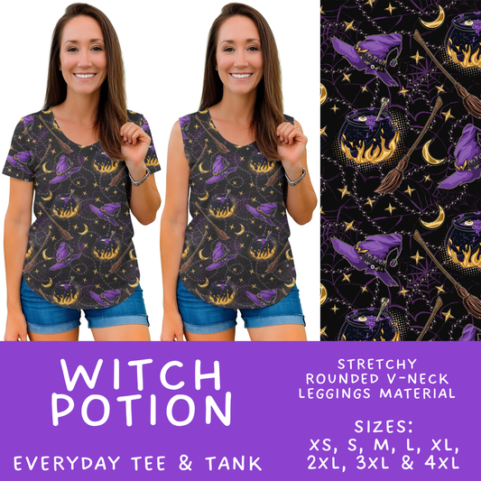 Batch #568 - Halloween Spooky Sets 3 - Closes 8/12 - ETA early October - Witch Potion Everyday Tank & Tee