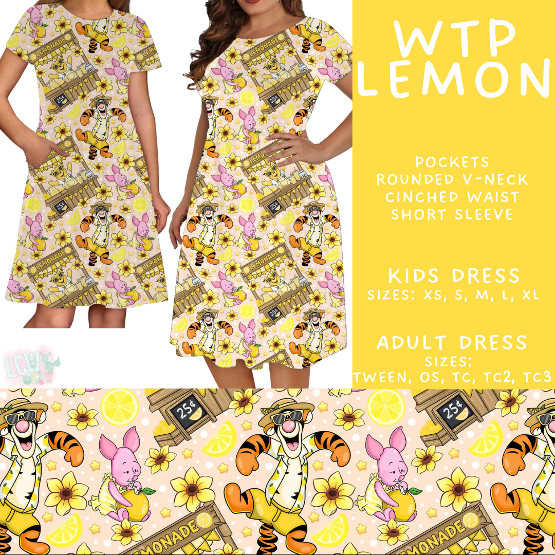 Batch #552 - Magical Faves 22 - Closes 7/6 - ETA early Sept - WTP Lemon Adult & Kids Dresses