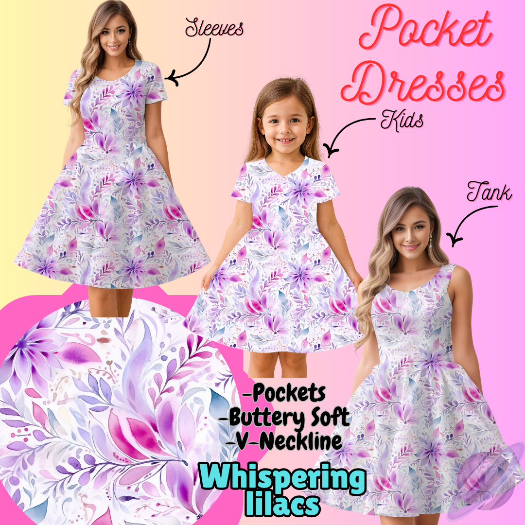WHISPERING LILACS-POCKET DRESS PREORDER-CLOSING 3/16