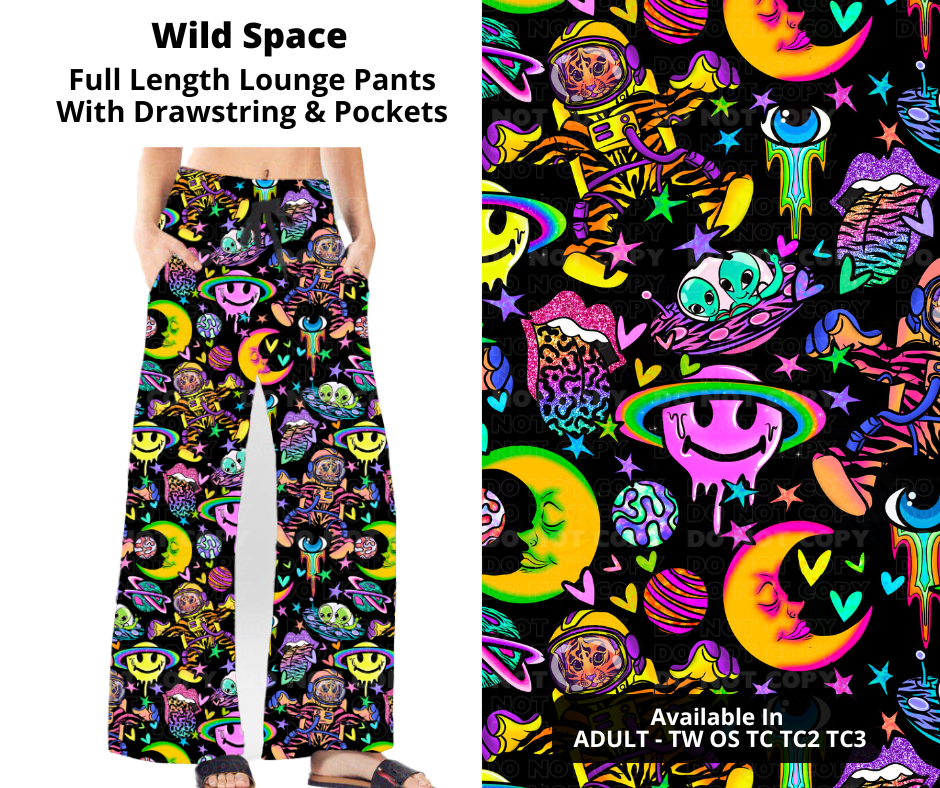 Preorder! Closes 12/2. ETA Feb. Wild Space Full Length Lounge Pants