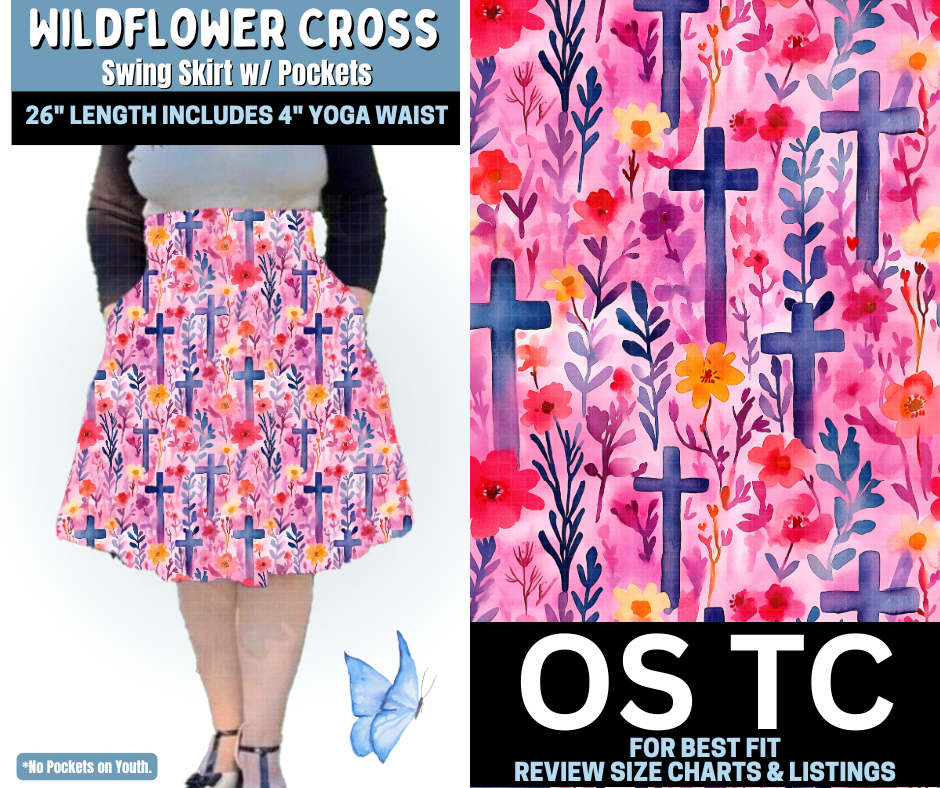 Wildflower Cross Swing Skirt