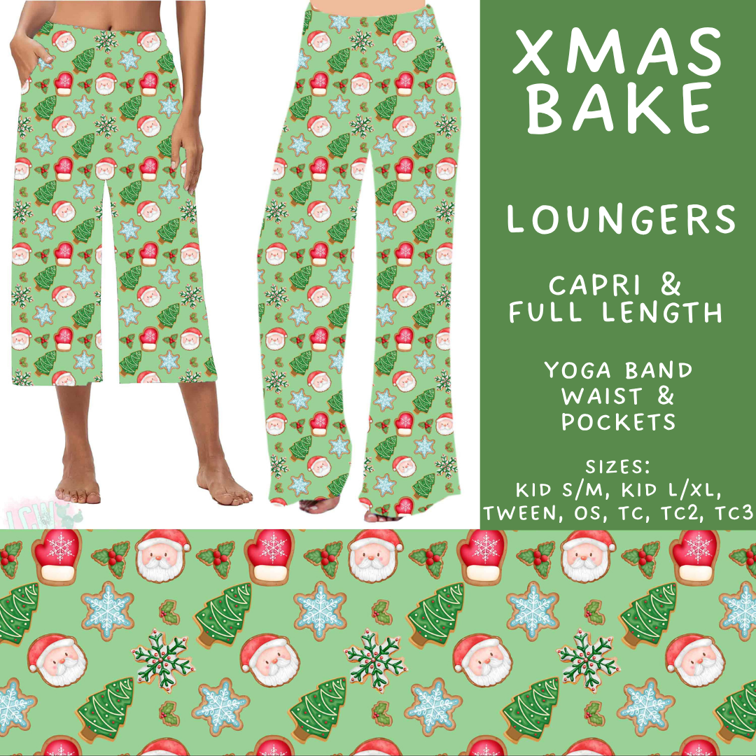 Batch #595 - Christmas Spirit 2 - Closes 10/7 - ETA early Dec - Xmas Bake Capri and Full Length Loungers
