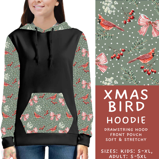 Batch #595 - Christmas Spirit 2 - Closes 10/7 - ETA early Dec - Xmas Bird Hoodie