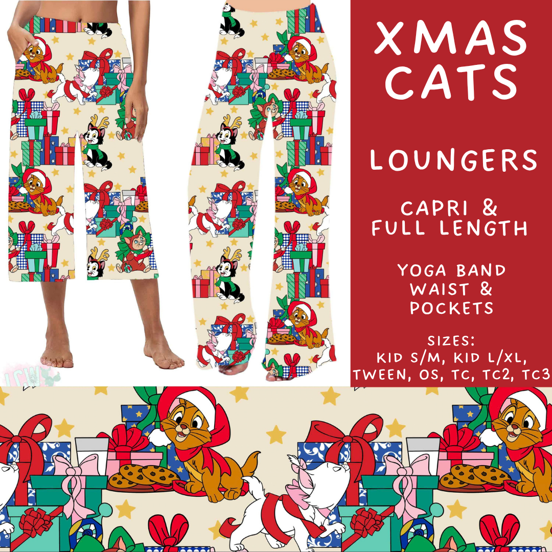 Batch #598 - Magical Character Christmas 2 - Closes 10/14 - ETA early Dec - Xmas Cats Capri and Full Length Loungers