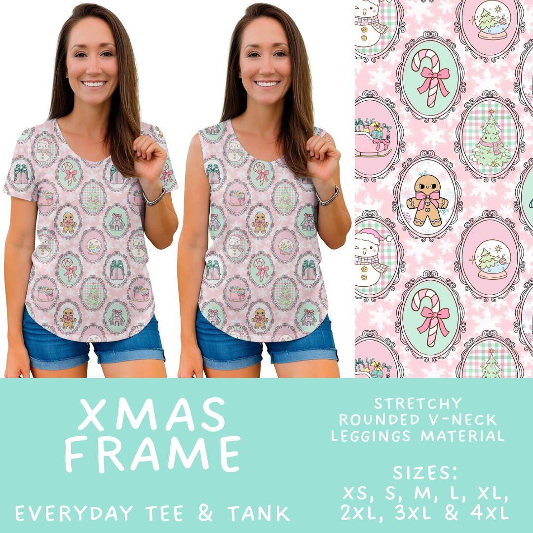 Batch #565 - Christmas in July 2 - Closes 8/5 - ETA early October - Xmas Frame Everyday Tank & Tee