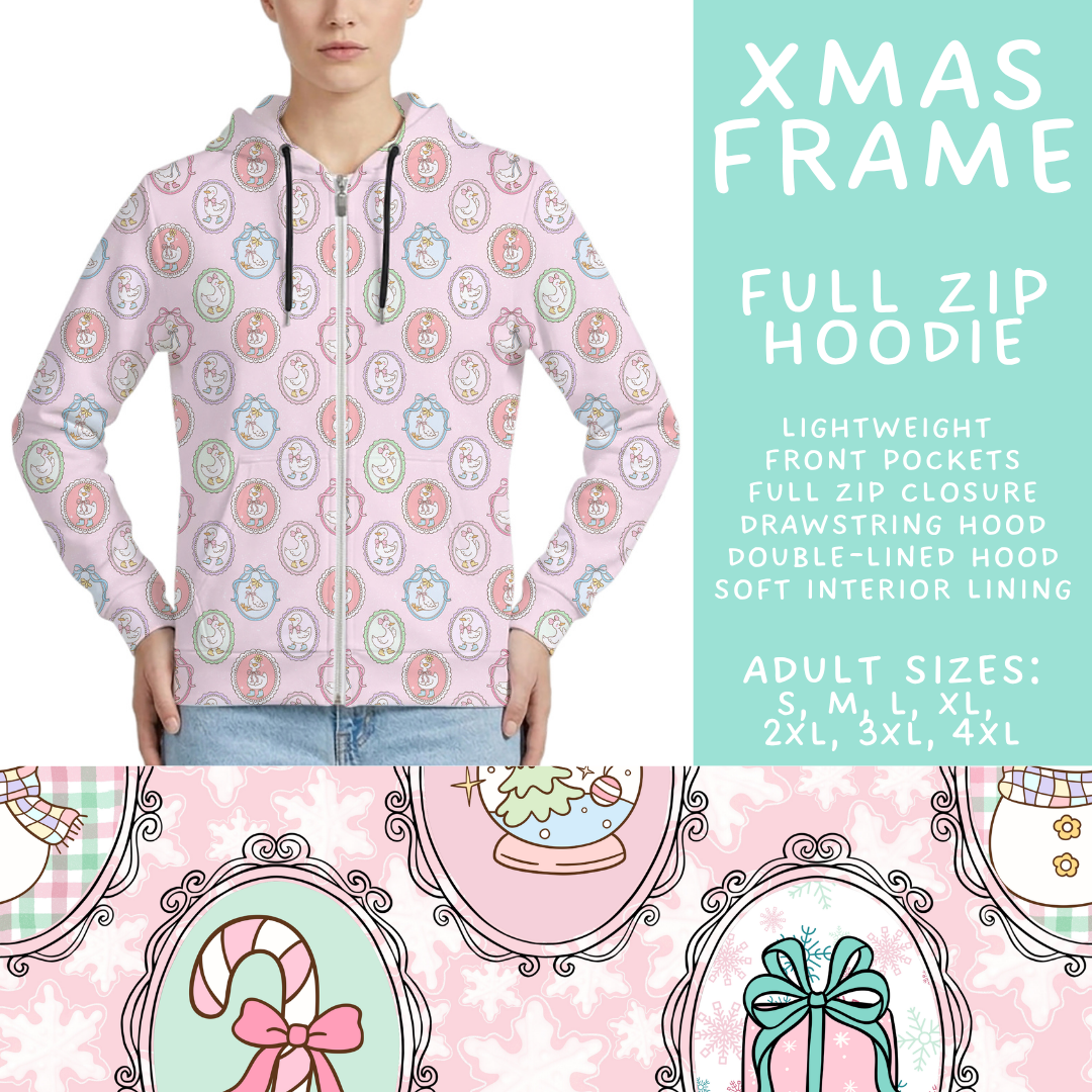 Batch #565 - Christmas in July 2 - Closes 8/5 - ETA early October - Xmas Frame Full Zip Hoodie